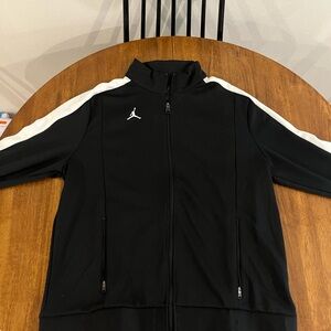 Jordan Men's Black and White Track Jacket